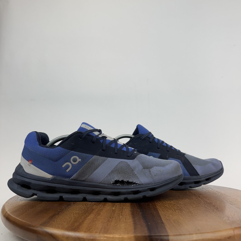 Mens On Cloudrunner Blue Athletic Road Running Sneakers Shoes Size 11.5 M GUC‎